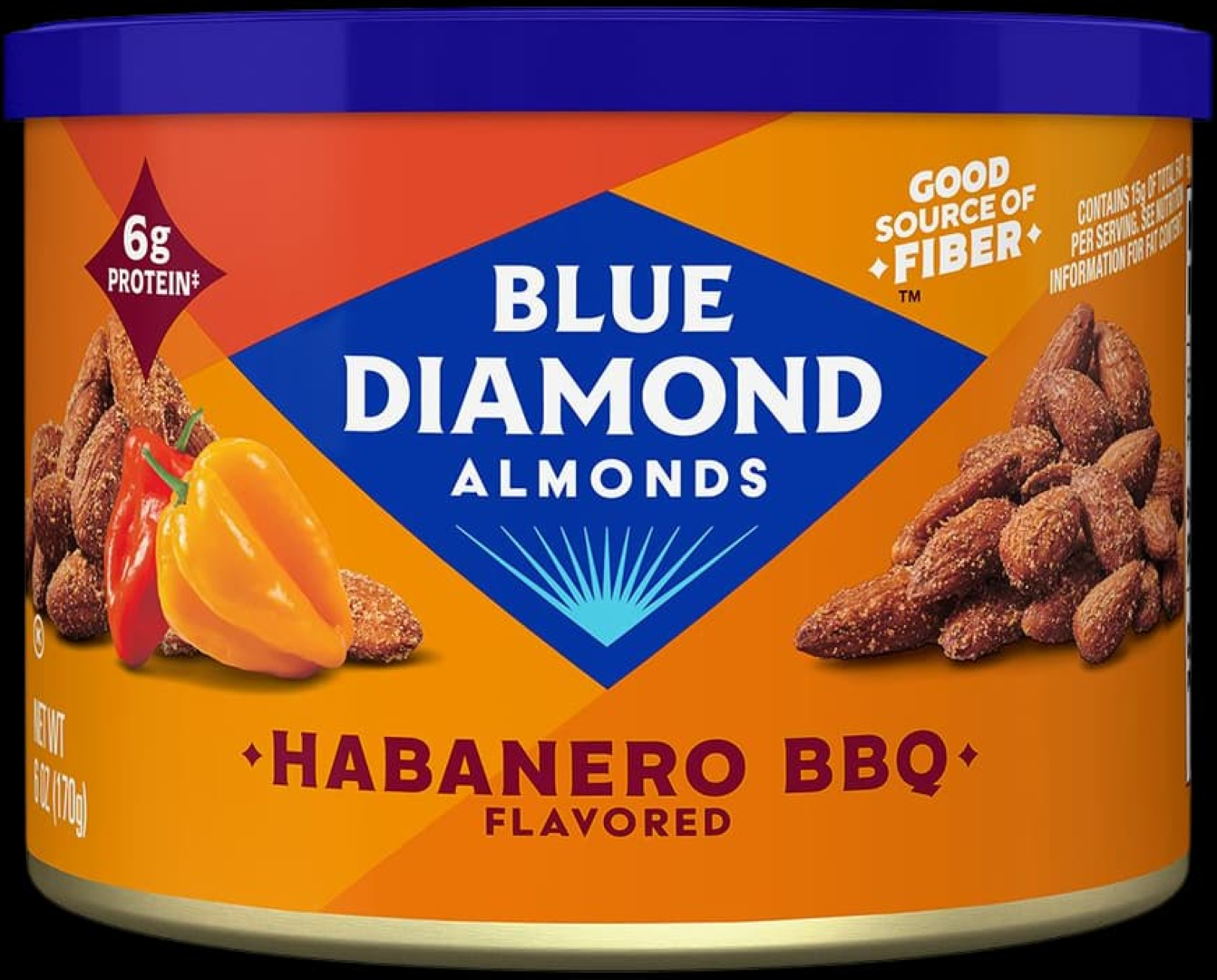 BLUE DIAMOND ALMONDS BOLD HABANERO BBQ 170G
